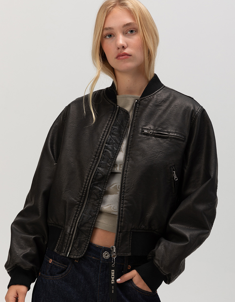 Urban Outfitters Leather Bomber Designer Online BDG Urban