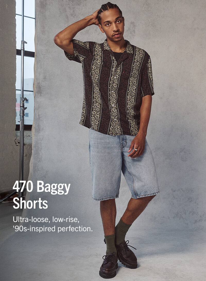 470 Baggy Shorts Ultra-loose, low-rise, '90s-inspired perfection.