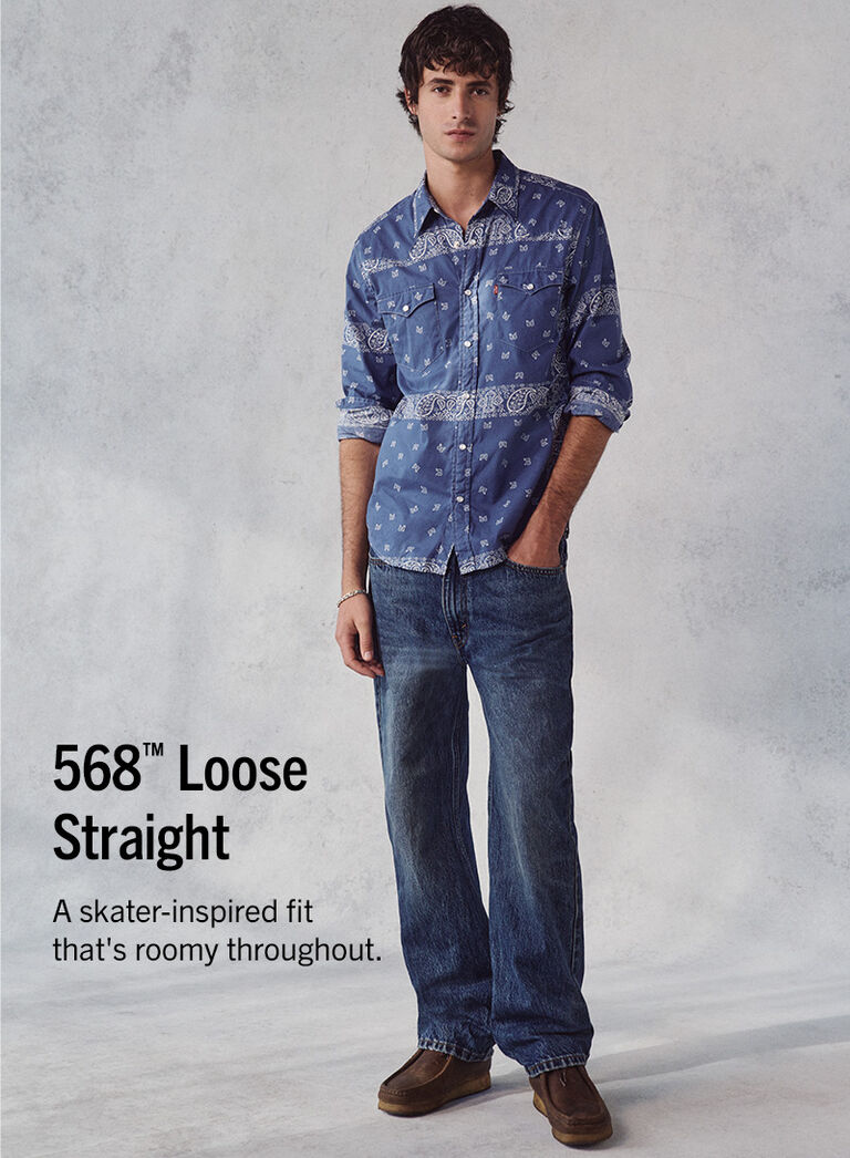568 Loose Straight A skater-inspired fit that's roomy throughout.