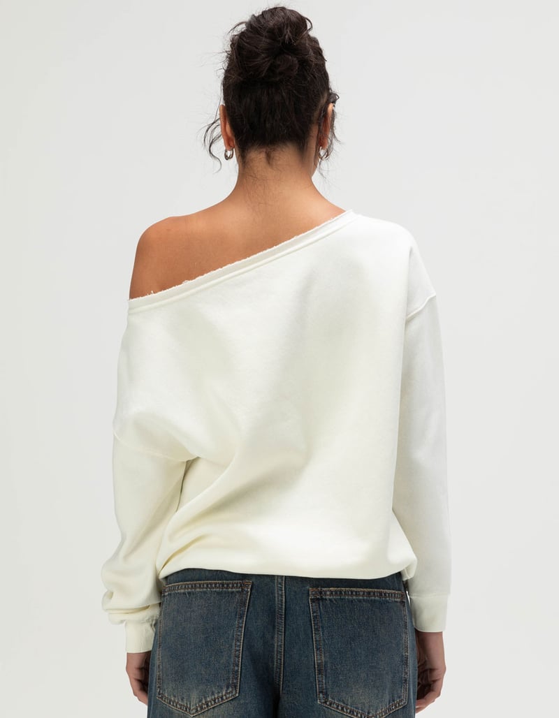 RSQ Womens Off The Shoulder Lily Sweatshirt image number 3