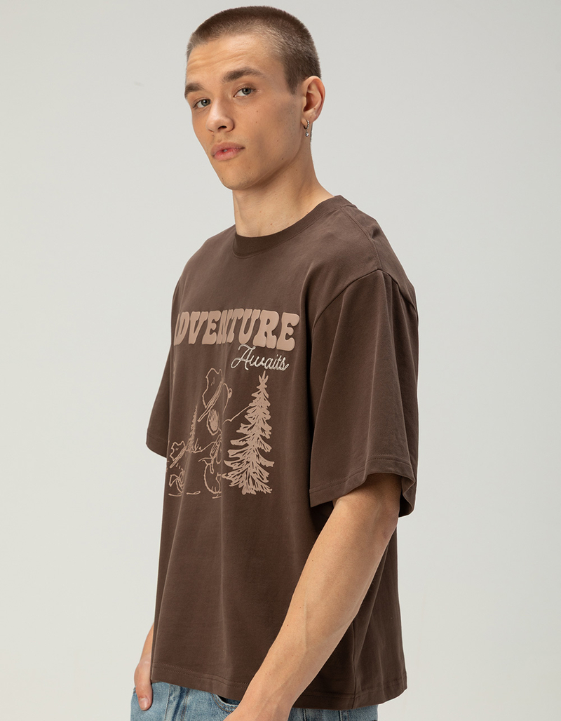 RSQ x Peanuts Adventure Mens Boxy Tee image number 1
