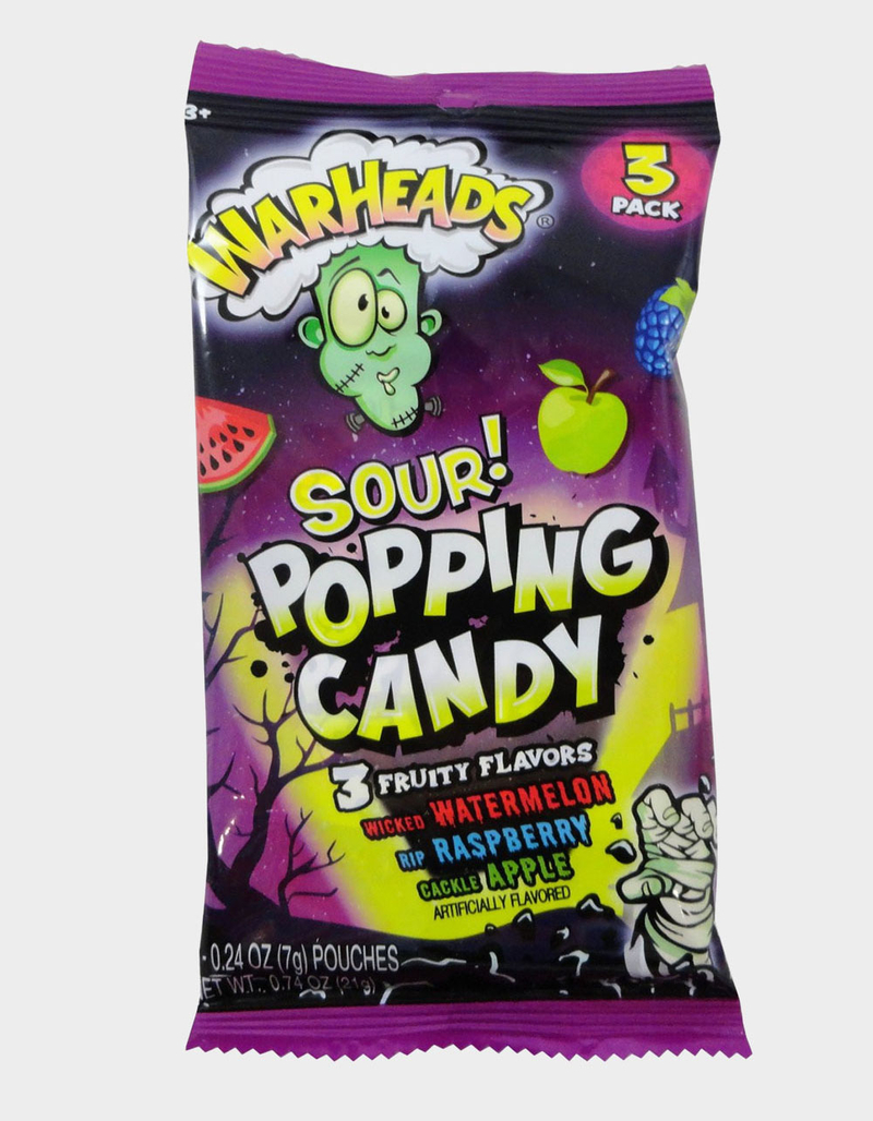 WARHEADS Halloween 3 Pack Sour Popping Candy image number 0