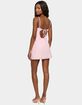EDIKTED Iman Embroidered Cotton Cutout Mini Dress image number 3
