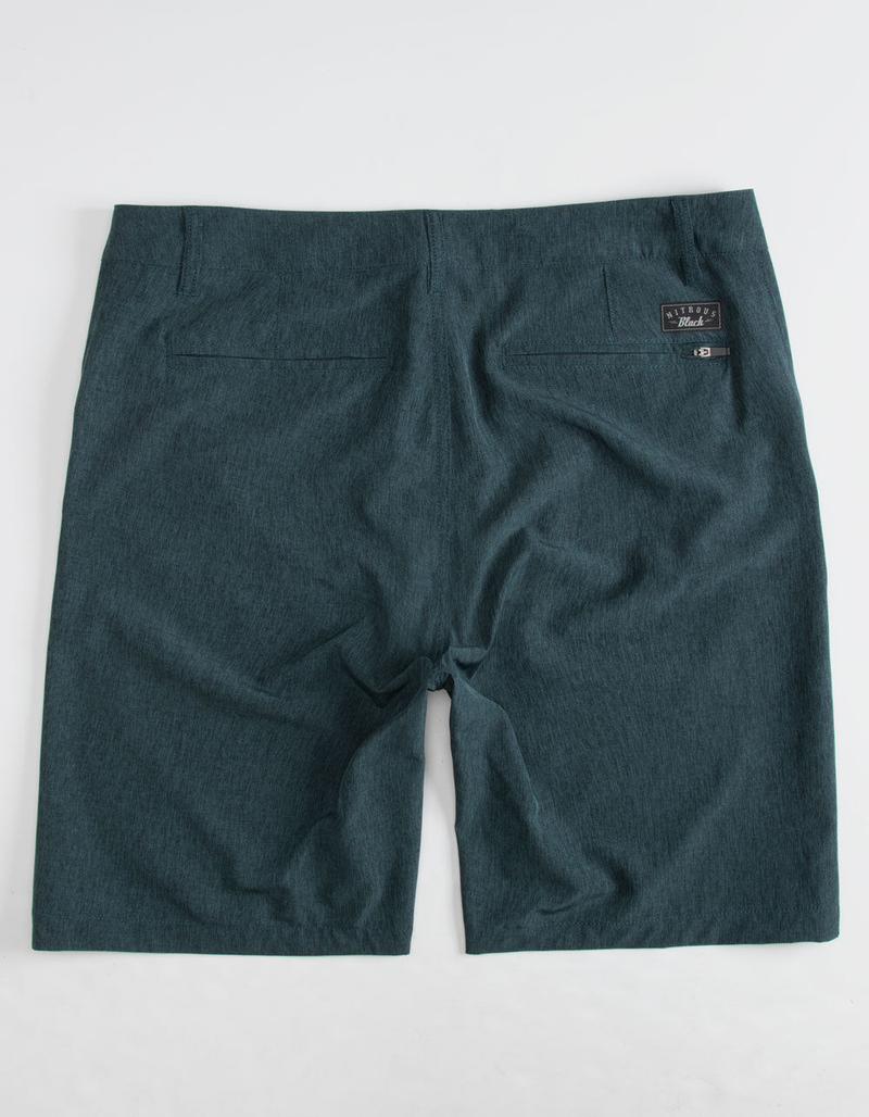 NITROUS BLACK Format Teal Blue Mens Hybrid Shorts image number 1