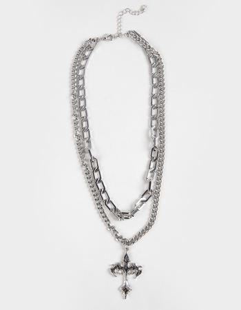 RSQ 2 Piece Cross Necklace Primary Image