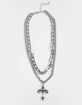 RSQ 2 Piece Cross Necklace image number 1
