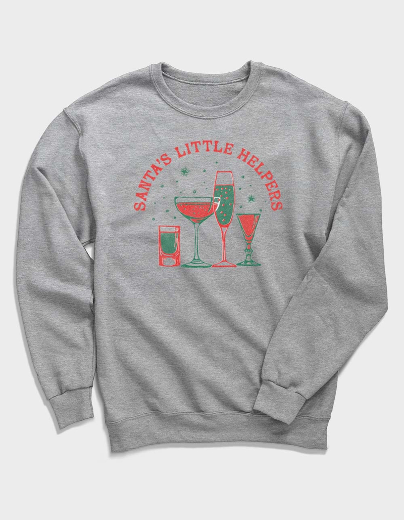 DRINKS Santa's Little Helpers Unisex Crewneck Sweatshirt image number 0