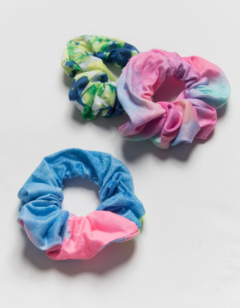 FULL TILT 3 Pack Tie Dye Scrunchies image number 0