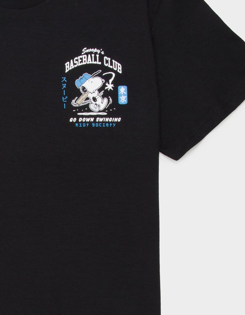 RIOT SOCIETY x Peanuts Snoopy's Baseball Club Boys Tee image number 3