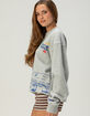 THE MAYFAIR GROUP Checked Out Womens Oversized Crewneck Sweatshirt image number 3