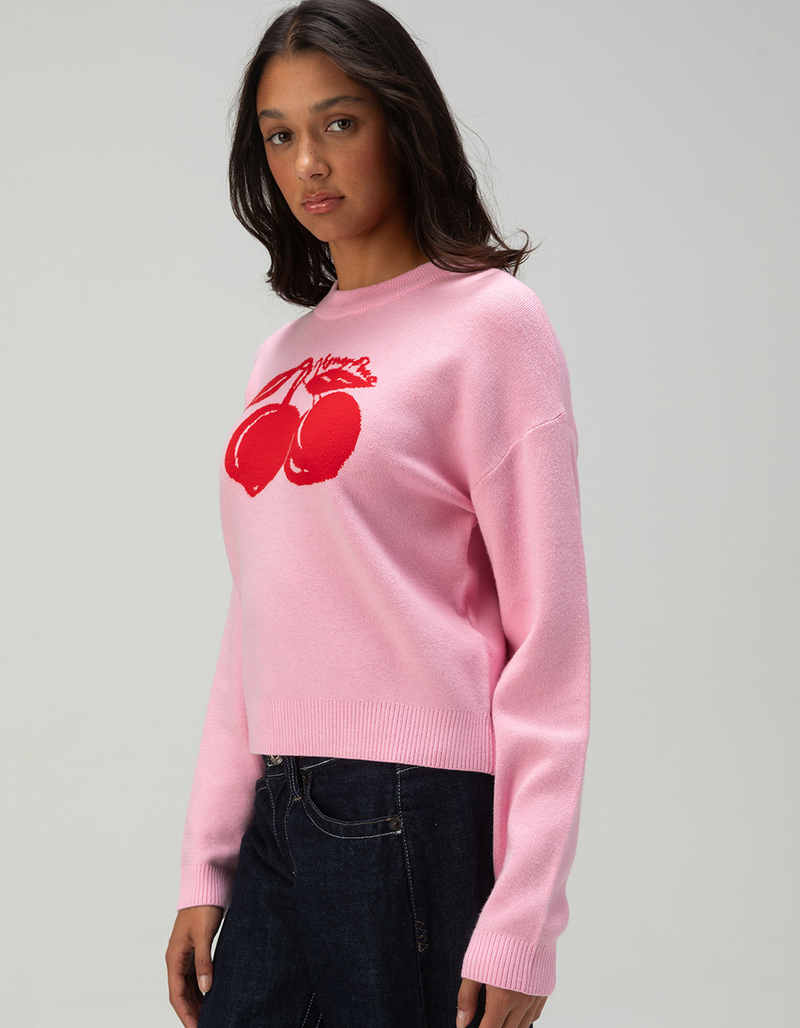 NOISY MAY Cera Cherry Womens Crewneck Sweater image number 2