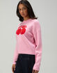 NOISY MAY Cera Cherry Womens Crewneck Sweater image number 3