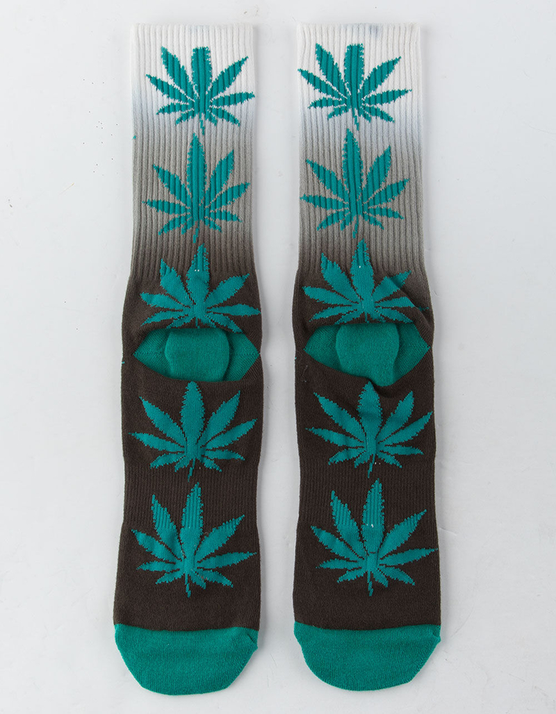 HUF Plantlife Gradient Dye Deep Jungle Mens Crew Socks image number 1