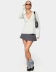 EDIKTED Saphey Babydoll Cable Knit Top image number 5