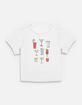 DRINKS Grid Womens Baby Tee image number 1
