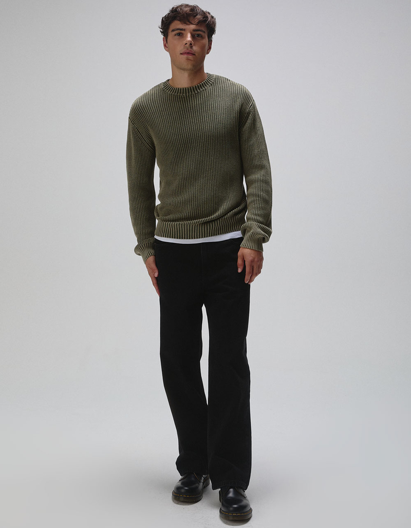RSQ Mens Washed Crewneck Sweater image number 3