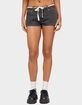 EDIKTED Olesia Tie Belt Denim Shorts image number 1