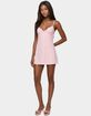 EDIKTED Iman Embroidered Cotton Cutout Mini Dress image number 1