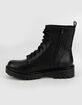 SODA Lug Sole Womens Black Combat Boots image number 3