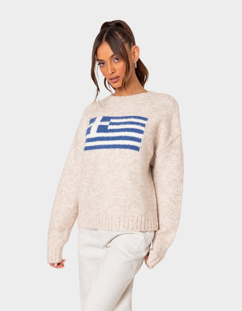 EDIKTED Greece Oversized Chunky Knit Sweater image number 2