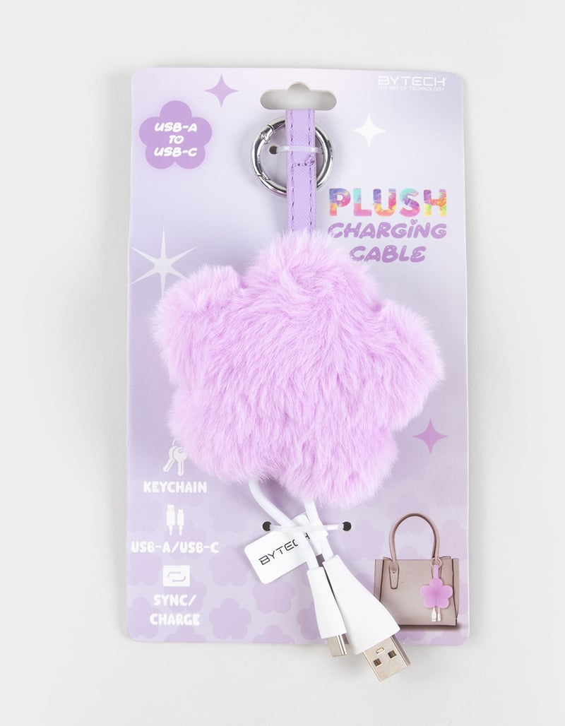 Plush Keychain USB-A to USB-C Phone Charger image number 0