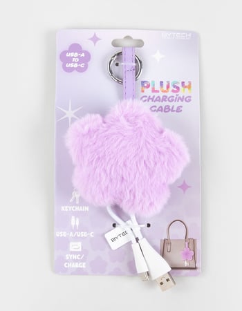 Plush Keychain USB-A to USB-C Phone Charger Primary Image