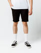 BLUE CROWN Slim Black Mens Chino Shorts image number 3