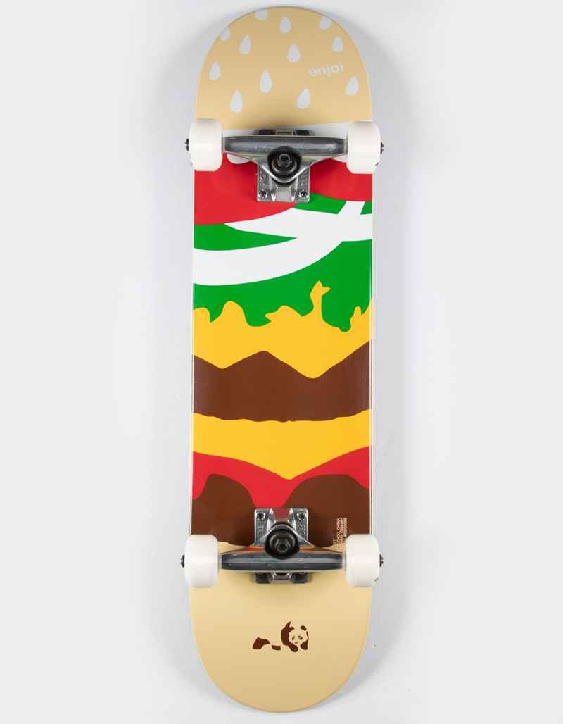 ENJOI Burger Time 7.3" Youth Complete Skateboard image number 0