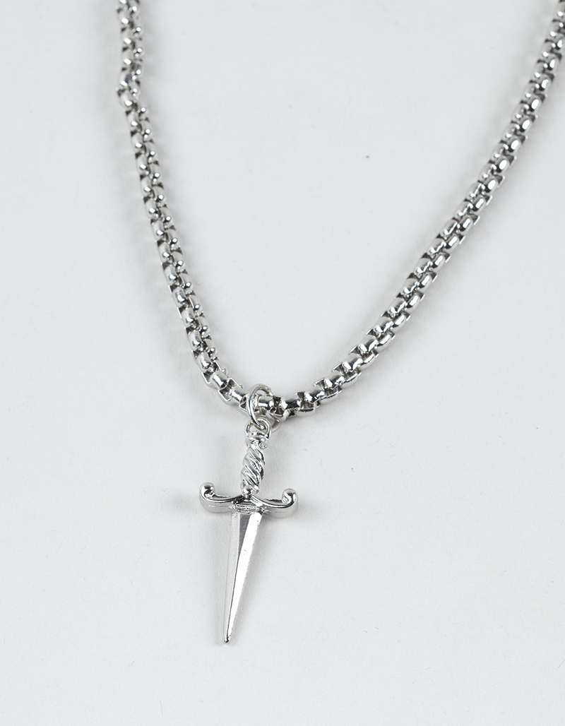 RSQ Sword Cross Necklace image number 1