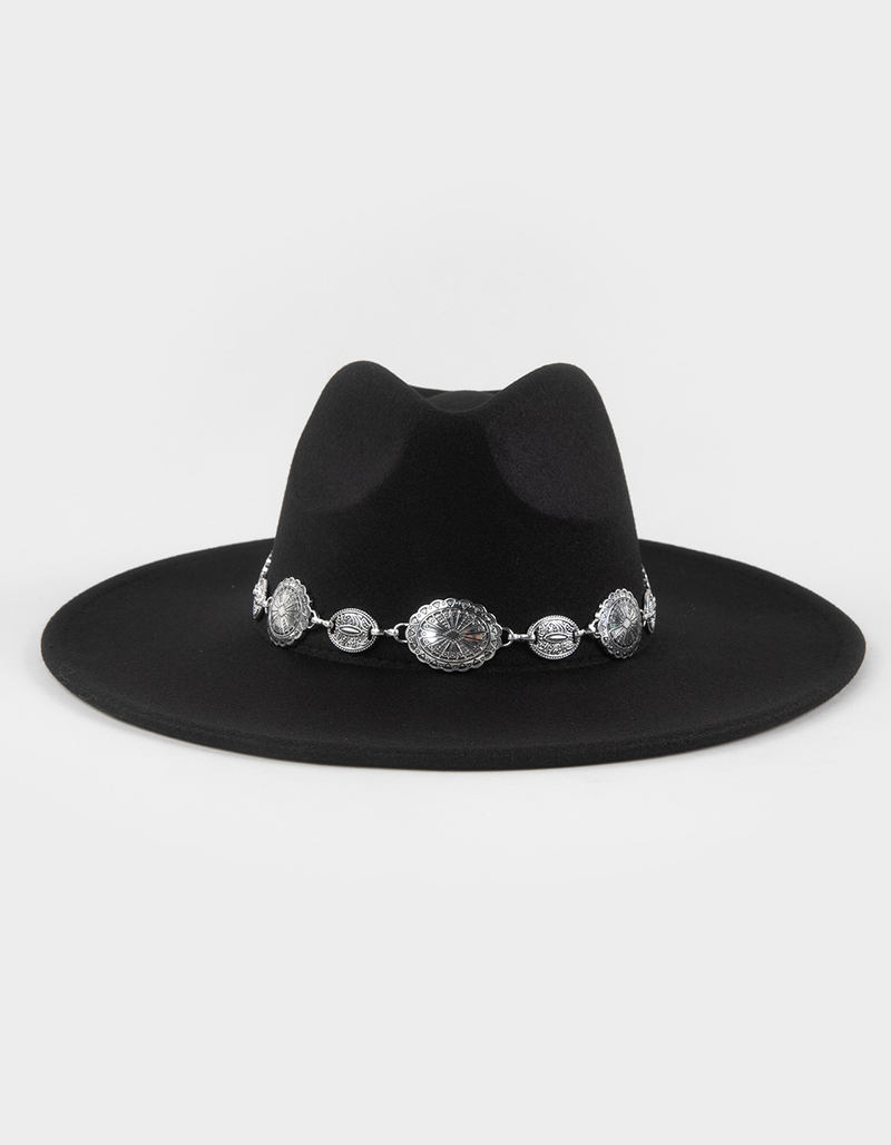 Jessa Concho Flat Brim Womens Cowboy Hat image number 1