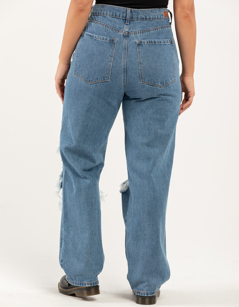 RSQ Womens High Rise Baggy Jeans image number 8