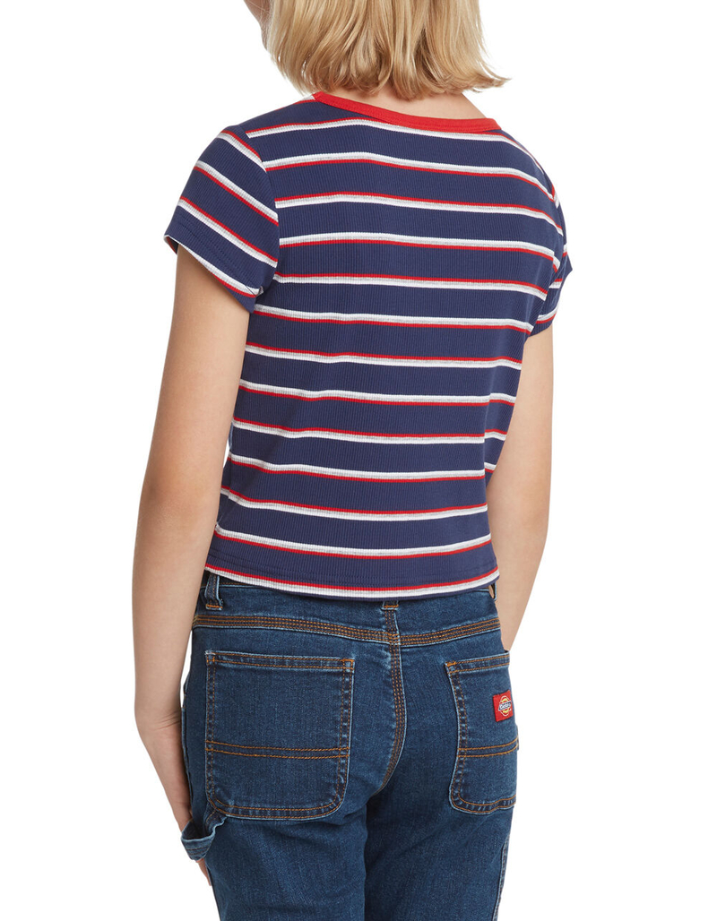 DICKIES Stripe Crop Girls Baby Tee image number 4