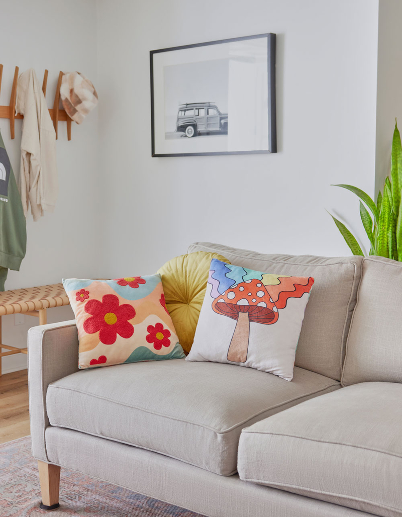 Flower Power Throw Pillow image number 1