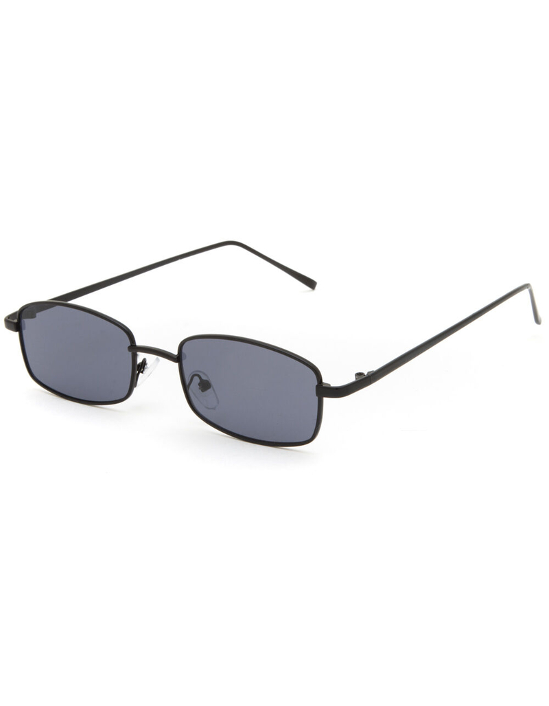 Breezy Slim Black Rectangle Sunglasses image number 0