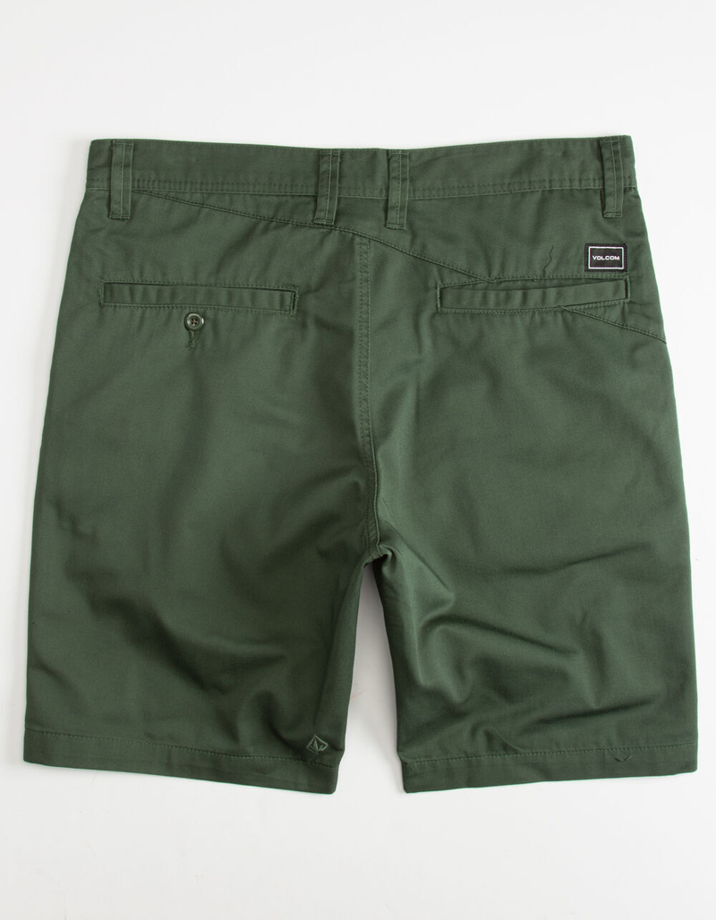 VOLCOM Frickin Drifter Mens Dark Green Shorts image number 2