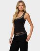 EDIKTED Studded Built In Bra Tank Top image number 2
