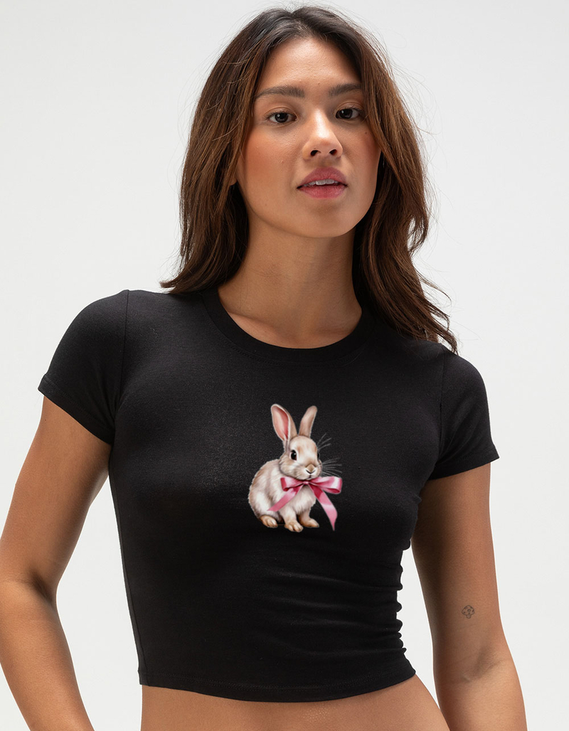 BOW Bunny Womens Baby Tee image number 0