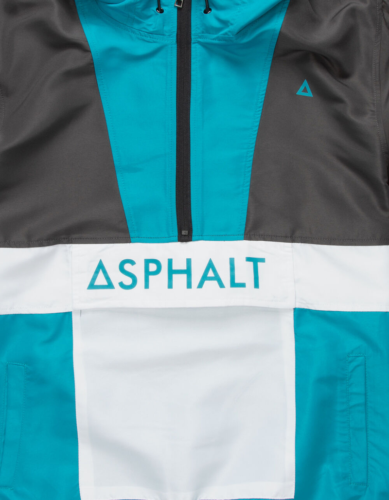 ASPHALT Wildcat Teal Blue Mens Anorak Jacket image number 1