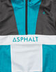 ASPHALT Wildcat Teal Blue Mens Anorak Jacket image number 2