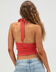 RSQ Womens Pointelle Halter Top image number 4