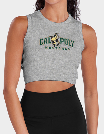 CALIFORNIA POLYTECHNIC STATE UNIVERSITY Distressed Primary Logo Womens Cropped Tank Top Primary Image
