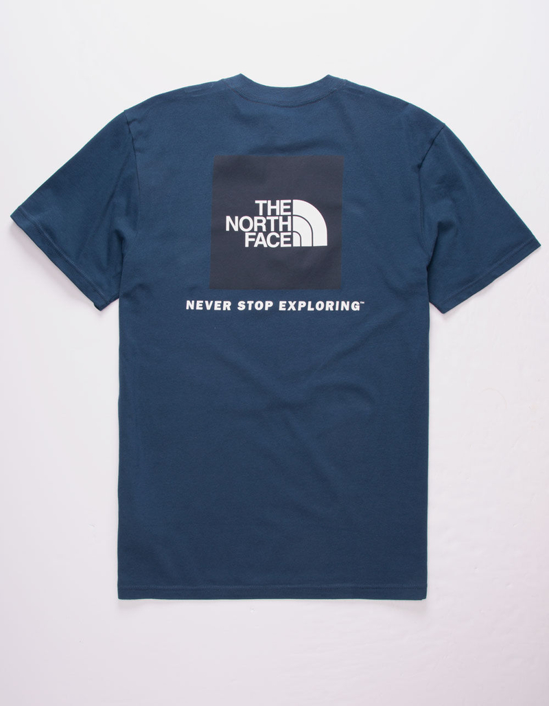 THE NORTH FACE Red Box Blue Wing Teal Mens T-Shirt image number 0