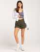TILLYS Cropped Zip-Up Womens Hoodie image number 4