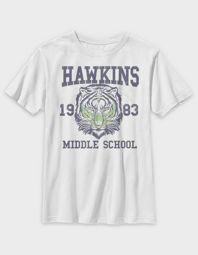 STRANGER THINGS Hawkins Tiger Unisex Kids Tee image number 0