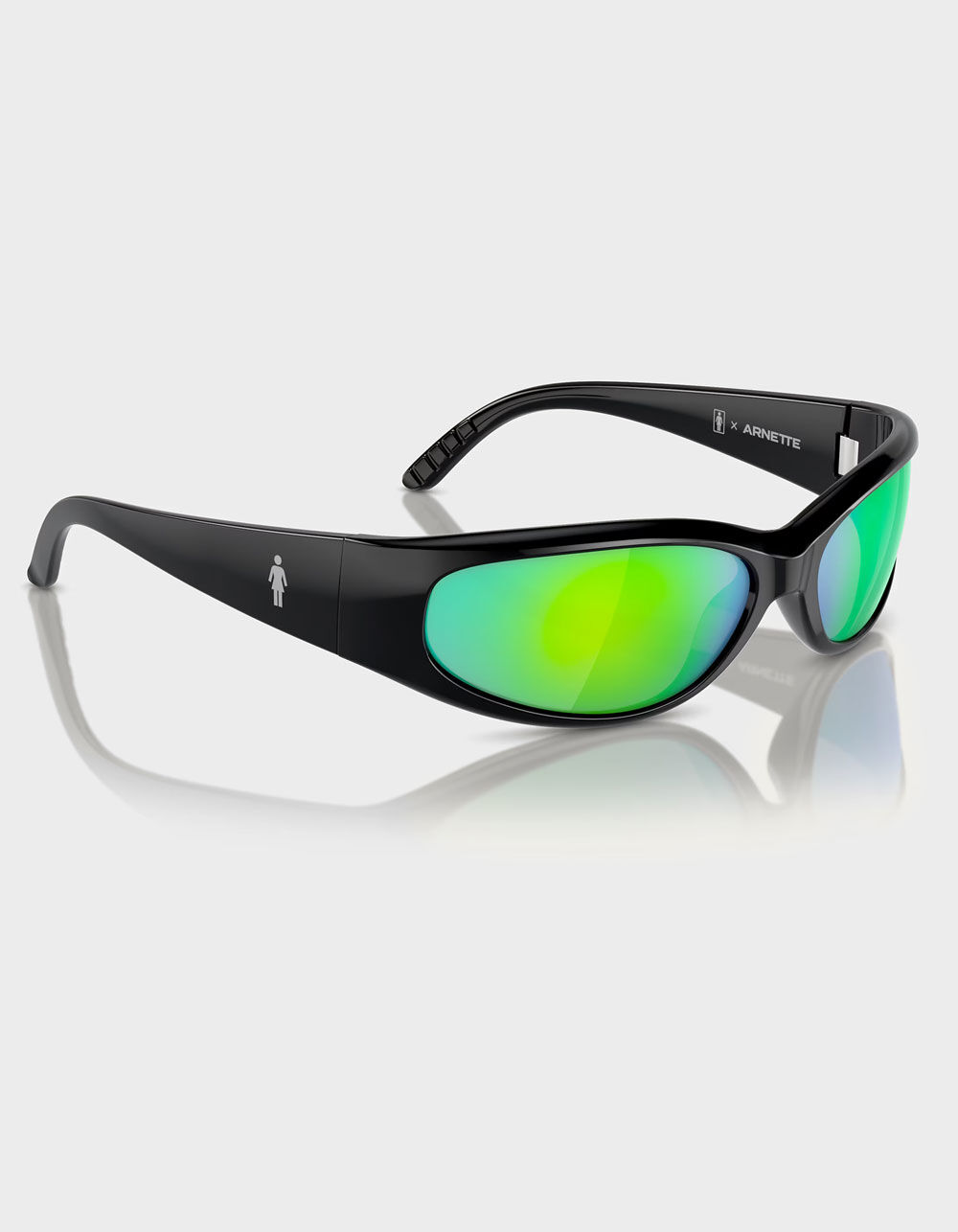 ARNETTE x Girl Skateboards Catfish Sunglasses - Black Green - ONE