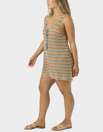 O'NEILL Ryan Stripe Womens Crochet Cover-Up Mini Dress Alternative Image