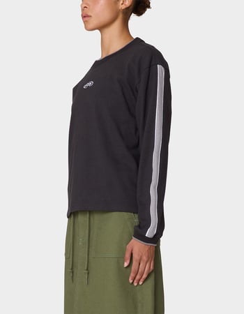 OBEY Rally Sleeve Stripe Womens Long Sleeve Top Alternative Image