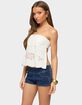 EDIKTED Shiri Floral Embroidered Backless Top image number 2
