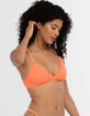 DAMSEL X-Back Mini Ruffle Triangle Bikini Top image number 1