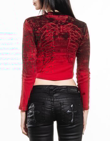 AFFLICTION Sands Of Burden Womens Crop Thermal Alternative Image